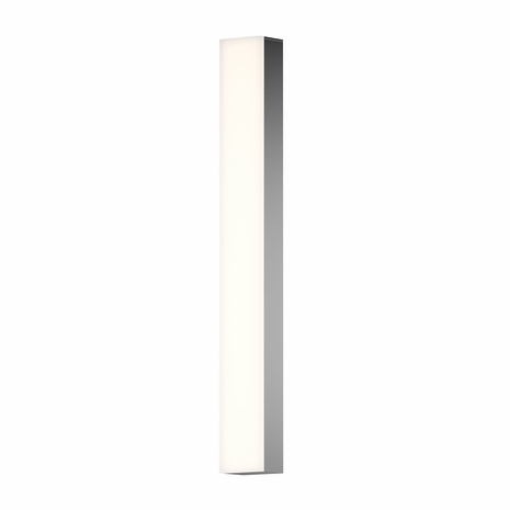 2592.13 Sonneman Solid Glass Bar Bath 24" LED Bath Bar with Satin Nickel Finish