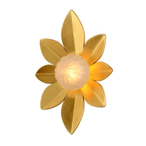 260-11-GL Corbett Lighting Gigi 1 Lt. Wall Sconce with Gold Leaf Finish