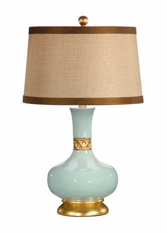 26007-2 Wildwood Porcelain Breeze Blue Glaze Mimi Lamp - Breeze