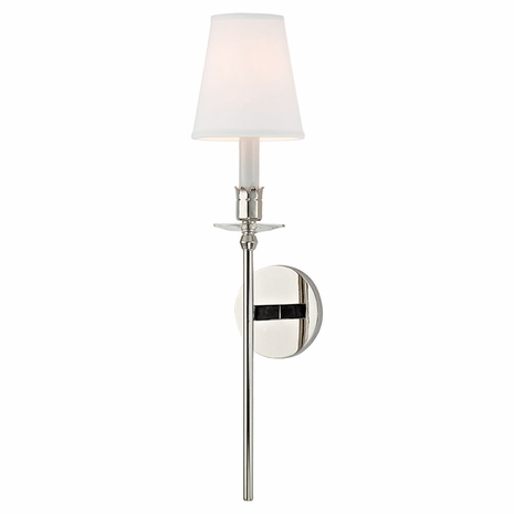 261 Hudson Valley Urbana 1 Light Wall Sconce W/White Shade