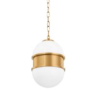 272-41-VB Corbett Lighting Broomley 1 Lt. Pendant with Vintage Brass Finish
