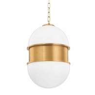 272-42-VB Corbett Lighting Broomley 2 Lt. Pendant with Vintage Brass Finish