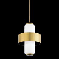 275-44-VB/SBK Corbett Lighting Melrose 4 Lt. Pendant with Vintage Brass/Soft Black Finish