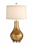 27504 Wildwood 30in. Terra Cotta Moderno Lamp - Gold with Silkette Shade and Clear Finish