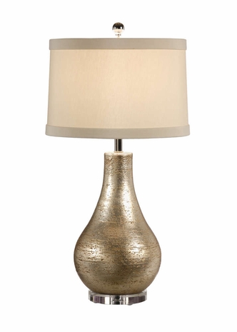 27505 Wildwood Terra Cotta Old Silver Moderno Lamp - Silver