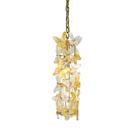 279-41-GL Corbett Lighting Milan 1 Lt. Pendant with Gold Leaf Finish