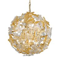 279-46-GL Corbett Lighting Milan 6 Lt. Chandelier with Gold Leaf Finish