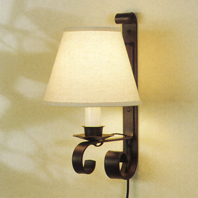 28-3501-10-R Hubbardton Forge Pin Up Wrought Iron Wall Sconce Return Product