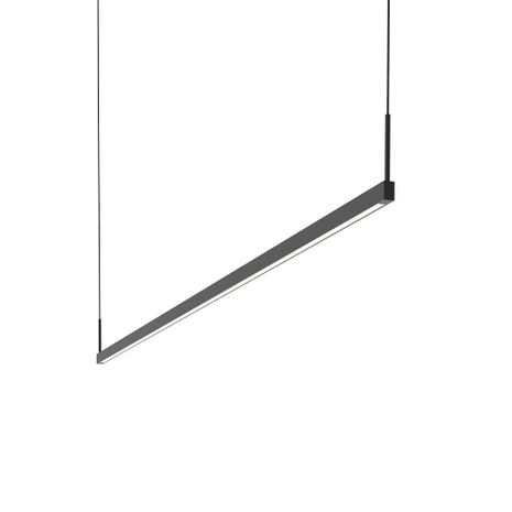 2816.25-6 Sonneman Thin-Line Architectural 6' One-Sided LED Pendant with Satin Black Finish