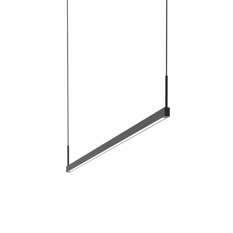 2818.25-4 Sonneman Thin-Line Architectural 4' Two-Sided LED Pendant with Satin Black Finish