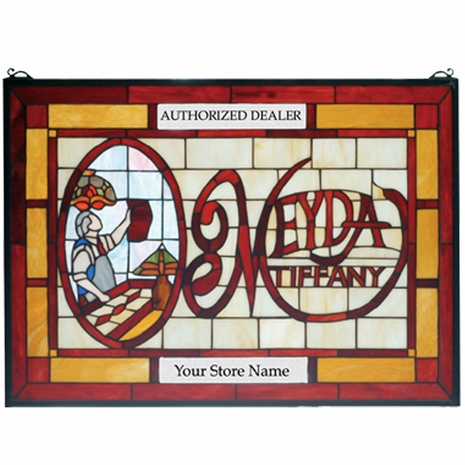28370 Meyda Tiffany 28"W X 20"H MEYDA Tiffany Customizable Stained Glass Window