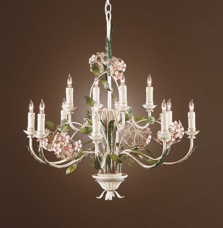 2849 Wildwood Lamps Hydrangea Blossoms Chandelier