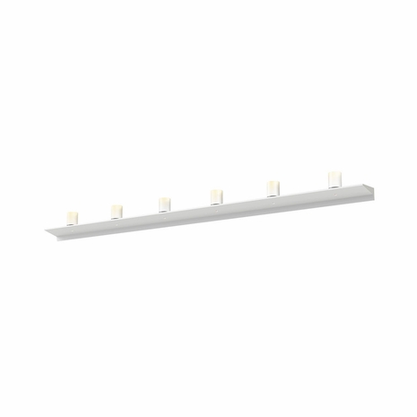 2854.03-SW Sonneman Votives Systems 6' LED Wall Bar with Satin White Finish