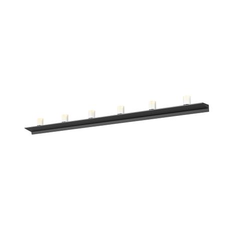 2854.25-SW Sonneman Votives Systems 6' LED Wall Bar with Satin Black Finish