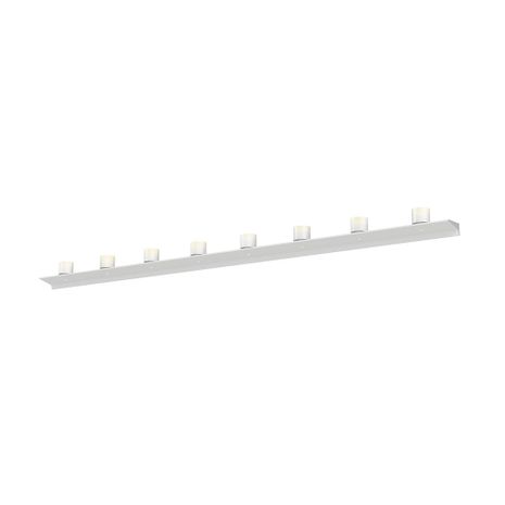 2855.03-LW Sonneman Votives Systems 8' LED Wall Bar with Satin White Finish