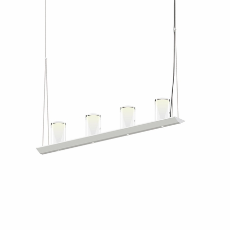 2857.03-LC Sonneman Votives Systems 3' LED Bar Pendant with Satin White Finish