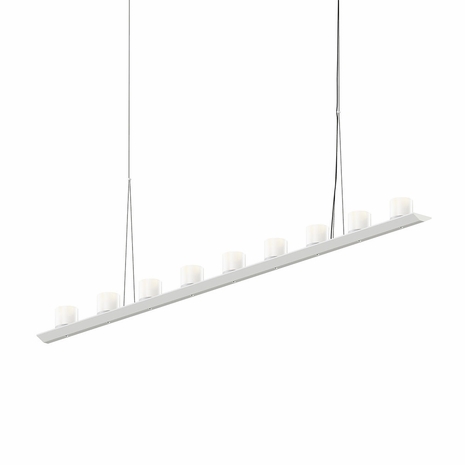 2859.03-LW Sonneman Votives Systems 6' LED Bar Pendant with Satin White Finish
