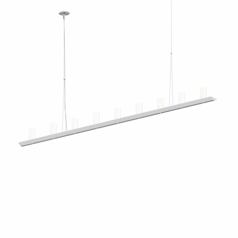 2859.03-SC Sonneman Votives Systems 6' LED Bar Pendant with Satin White Finish