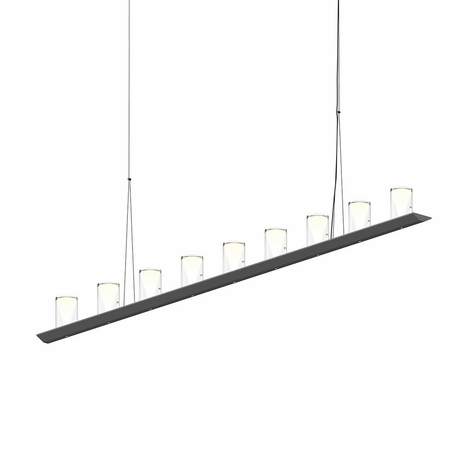 2859.25-LC Sonneman Votives Systems 6' LED Bar Pendant with Satin Black Finish