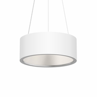 2863.03 Sonneman Tromme Architectural 18" LED Pendant with Satin White Finish
