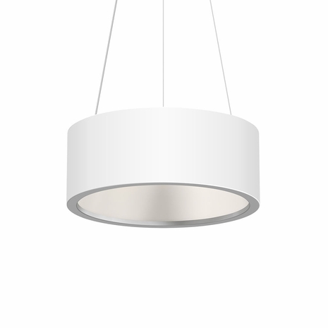 2863.03 Sonneman Tromme Architectural 18" LED Pendant with Satin White Finish