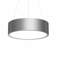 2865.16 Sonneman Tromme Architectural 24" LED Pendant with Bright Satin Aluminum Finish