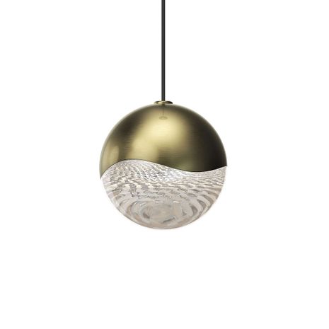 2912.14-MED Sonneman Grapes Medium LED Pendant w/ Dome Canopy with Brass Finish Finish