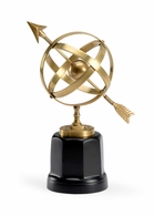 291395 Wildwood 12in. Brass Armillary with Antique Patina/Natural Black Finish
