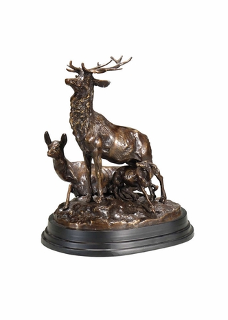 291884 Wildwood Lamps Deer Family - Cast Brass Finish