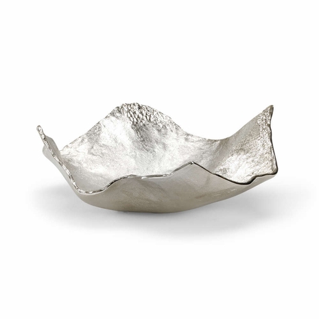 292545 Wildwood 6in. Cast Aluminum Contemporary Tray with Hand Finished Finish