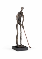 293874 Wildwood 12in. Metal Putting Golfer with Old Bronze Finish