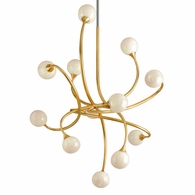 294-012-GL Corbett Lighting Signature 12 Lt. Chandelier with Gold Leaf Finish