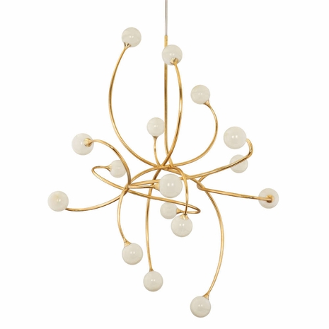 294-716-GL Corbett Lighting Signature 16 Lt. Chandelier with Gold Leaf Finish