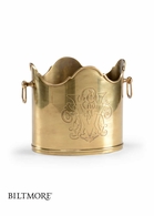 295530 Wildwood 9in. Vanderbilt Chiller - Brass with Hand Detailed/Antique Patina Finish