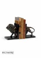 295553 Wildwood 8in. Cast Composite Lioncrest Bookends (Pr) with Bronze/Natural Black Finish