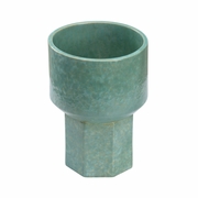 295809 Denise Mcgaha 11in. Ceramic Markus Vase with Marine Reactive Glaze Finish