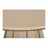295815 Denise Mcgaha 30.5in. Wood/Metal Clint Center Table with Rift Cut White Oak/Antique Brass Finish