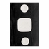 295846 Denise Mcgaha 18.5in. Wood/Plaster Acorn Framed Intaglios with Black/Matte White Finish