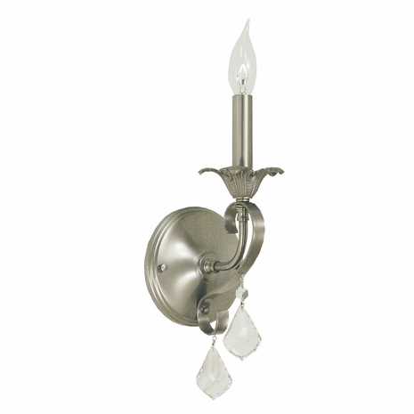 F-2971 Framburg 1-Light Brushed Nickel Liebestraum Sconce