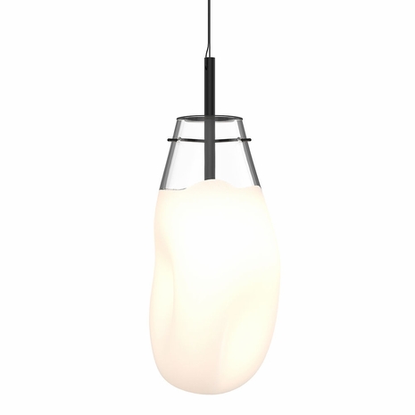 2980.25W Sonneman Liquid Multi-forms Large LED Pendant with Satin Black Finish