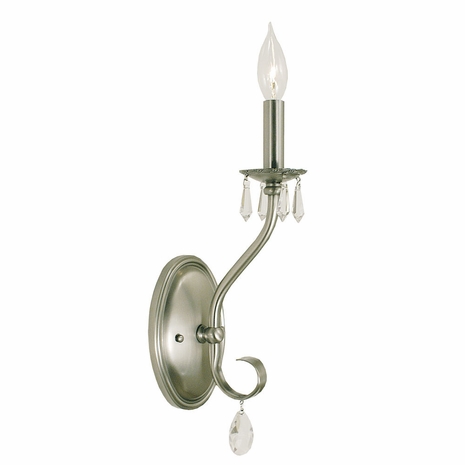 F-2991 Framburg 1-Light Brushed Nickel Liebestraum Sconce