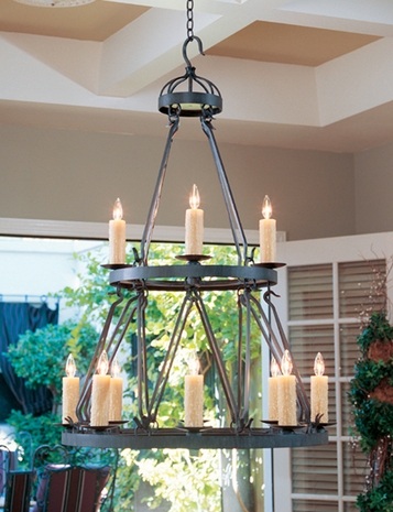 2A01-0750-36 2nd Ave Lighting Lakeshore Chandelier