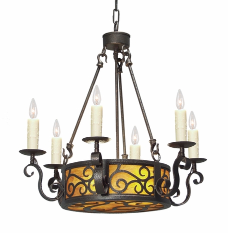 2A01-0862-24 2nd Ave Lighting Delano Chandelier