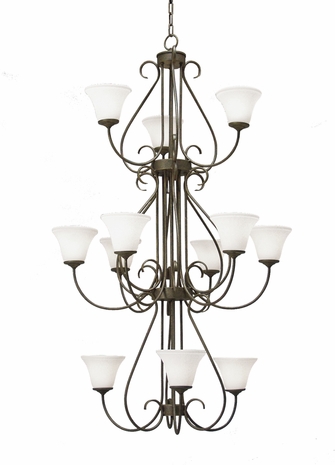 2A871100-36-3TR 2nd Ave Lighting Jacqueline Chandelier