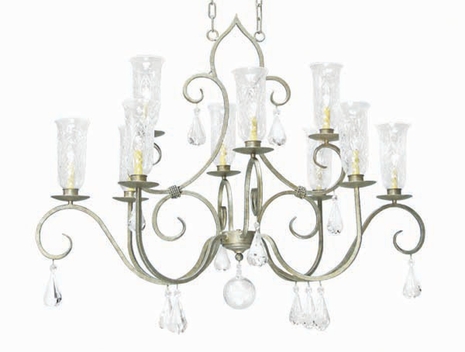 2A871196-48-X 2nd Ave Lighting Celine Oval Chandelier W/crystal