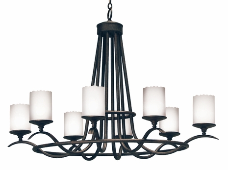 2A871488-48 2nd Ave Lighting Octavia Chandelier - Jagged Shade