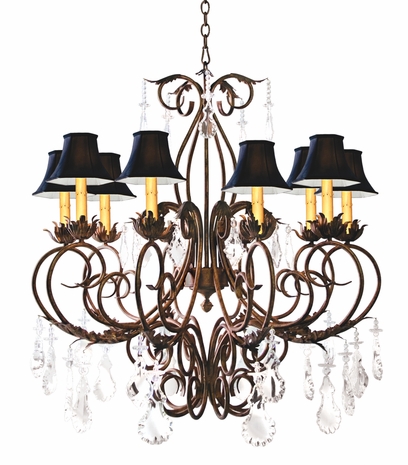 2A87531-42-X 2nd Ave Lighting Felicia Chandelier W/crystal