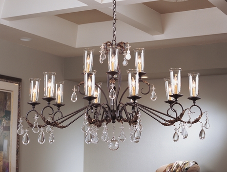 2A87636-60-X 2nd Ave Lighting Windsor Oval Chandelier W/crystal