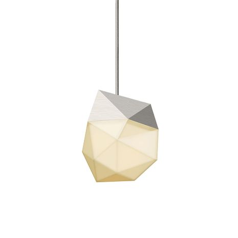 3001.13-SML Sonneman Facets Multi-forms Small LED Pendant with Satin Nickel Finish