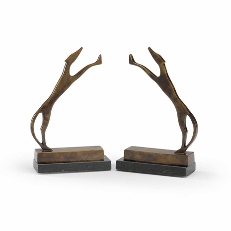 300548 Wildwood Lamps Modern Dog Bookends (Pair)